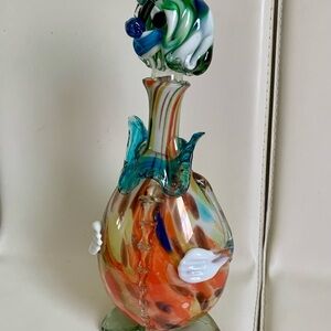 Vintage Murano Art Glass Clown Decanter